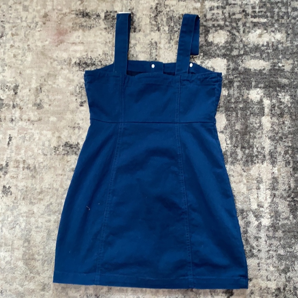 blue button up dress - Picture 2 of 2